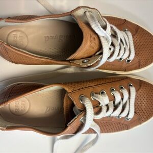 Paul Green Women's Brown Leather Sneakers